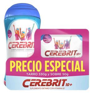 Complemento Vitamínico Cerebrit Tarro x 330 g + Sobre 50 g