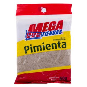 Condimento Pimienta Molida Megatiendas x 60 g