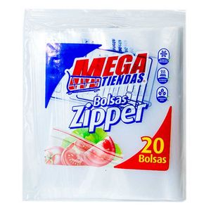 Bolsa Zipper Megatiendas 16.5 x 14.9 cm x 20 unds
