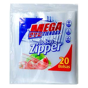 Bolsa Zipper Megatiendas 26.8 x 27.3 cm x 20 unds