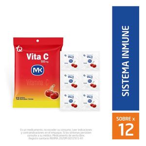Vitamina C Mk Cereza Masticable x 12 unds