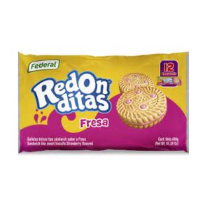Galletas Dulces Redonditas Fresa 12 und x 46.6 g c/u