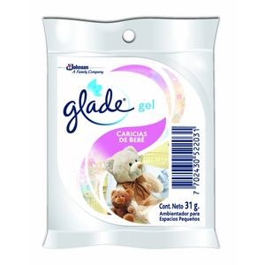 Ambientador en Gel Glade Caricias Bebe Repuesto en Bolsa x 31 g
