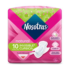 Toalla Higiénica Nosotras Natural x 10 unds