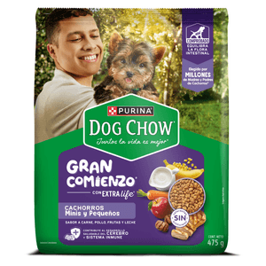 Alimento Dog Chow Cachorro Mini y Pequeños x 475 g