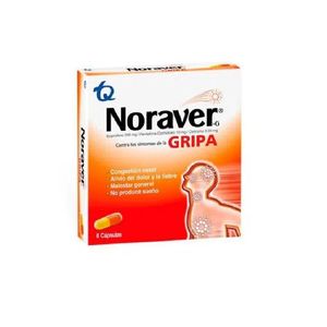 Analgésico Noraver Gripa x 8 und