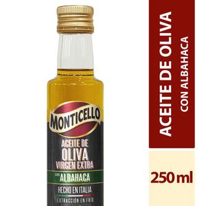 Aceite Monticello de Oliva Albahaca x 250 ml