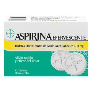 Analgésico Aspirina Bayer Efervescente x 12 und