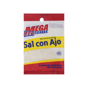 Condimento Sal con Ajo Megatiendas x 60 g