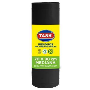 Bolsa Basura Task Negra Mediana x 10 und