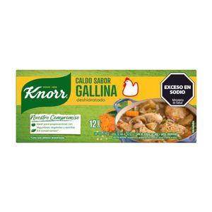 Caldo de Gallina Knorr Cubo 12 und x 9 g c/u