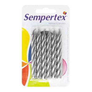 Velitas Sempertex Fiesta Plata Espiral x 6 und