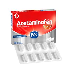 Analgésico Acetaminofén MK Forte x 10 und