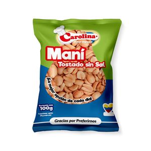 Maní Carolina Sin Sal x 100 g