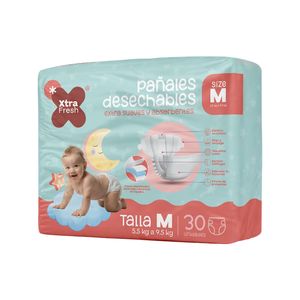 Pañal Xtra Fresh Desechable M Etapa 2 x 30 und
