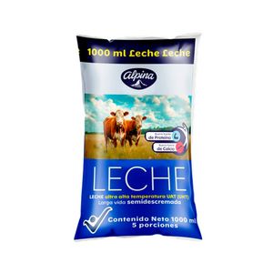 Leche Alpina Semidescremada x 1000 ml