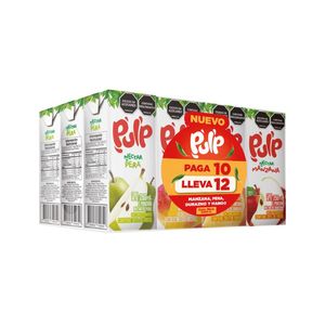 Jugo Pulp Néctar Surtido x 250 ml pague 10 lleve 12