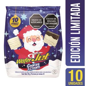 Galletas Dulces Jet Wafer Cookies & Cream x 140 g
