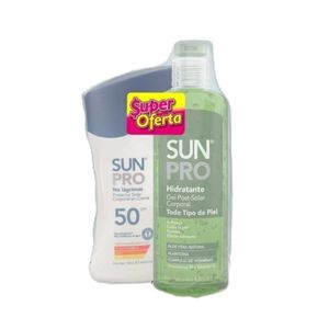 Bloqueador Sun Pro Spf 50 x 120 ml + Gel Post-Solar
