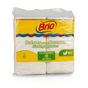 Bolsa de Basura Biodegradable Brio Papelera Corriente x 10 unds