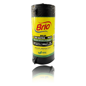 Bolsa de Basura Biodegradable Brio Extra Negra x 10 unds