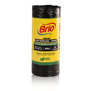 Bolsa de Basura Biodegradable Brio Papelera Negra x 30 unds