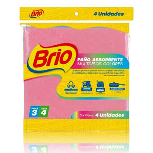 Paño Absorbente Brio Colores x 4 und