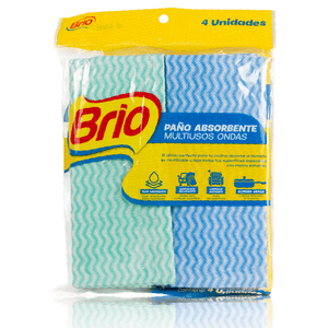 Paño Absorbente Brio Multiusos x 4 unds