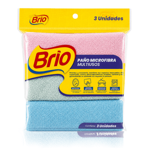Paños de Microfibra Brio Multiusos x 3 unds