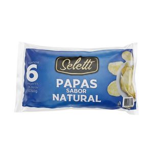 Papas Seletti Natural 6 unds x 25 g c/u
