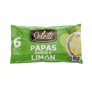 Papas Seletti Limón 6 unds x 25 g c/u