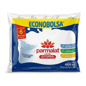 Leche Parmalat Fortificada 6 unds x 800 ml c/u