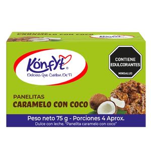 Panelitas Konfyt Caramelo con Coco x 75 g