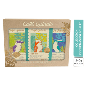 Kit de Café Quindío Cosechas Especiales 3 unds X 80 g c/u